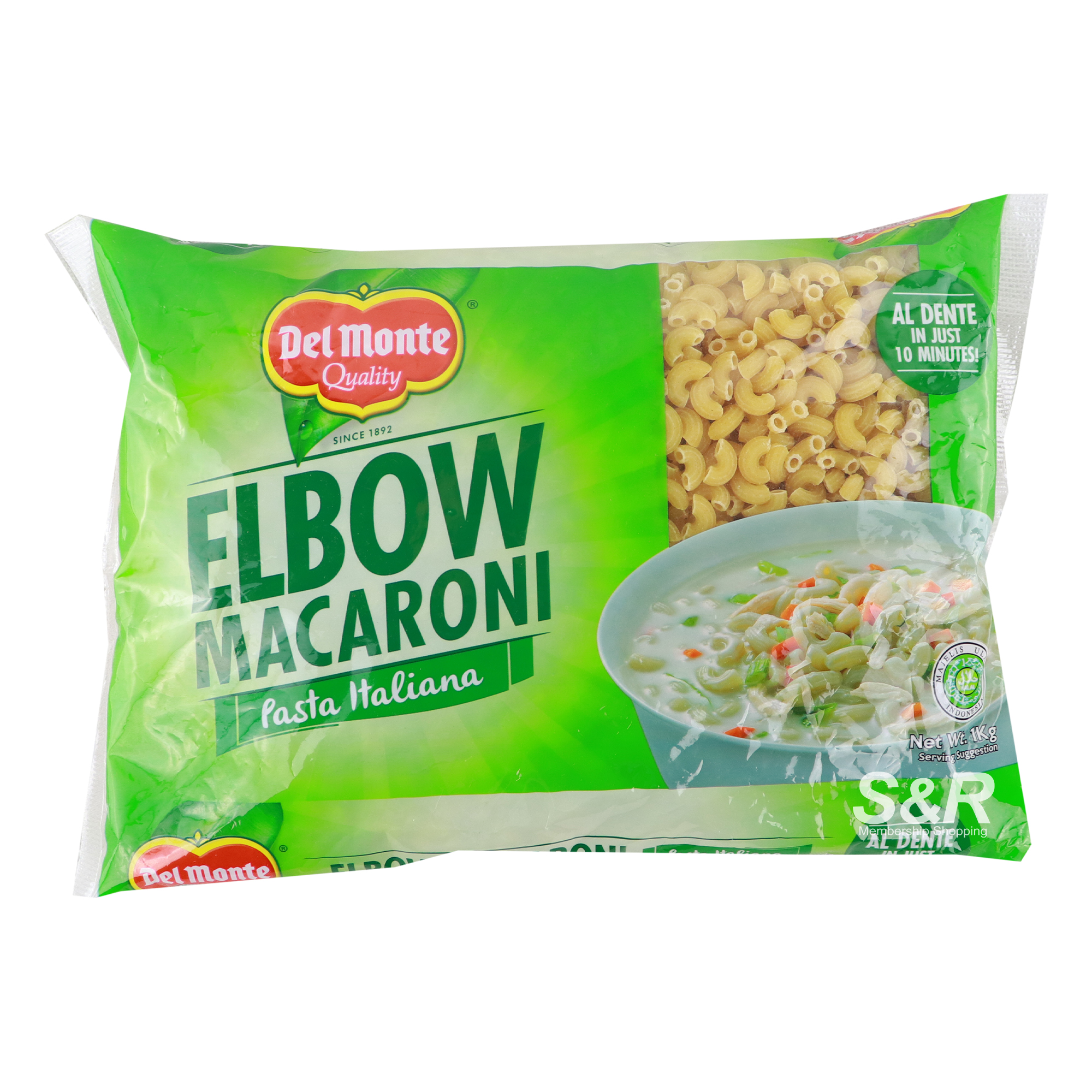 Del Monte Elbow Macaroni Pasta Italiana 1kg